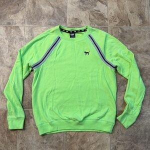 PINK Victoria's Secret Lime Green Sweatshirt